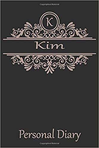 indir K Kim Personal Diary: Cute Initial Monogram Letter Blank Lined Paper Personalized Notebook For Writing &amp; Note Taking Composition Journal