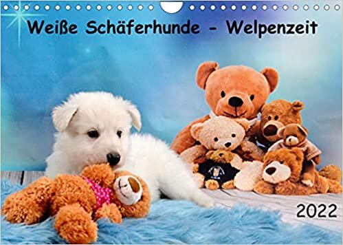 ダウンロード  Weisse Schaeferhunde - Welpenzeit (Wandkalender 2022 DIN A4 quer): Weisse Schaeferhunde in den ersten 12 Lebenswochen (Geburtstagskalender, 14 Seiten ) 本