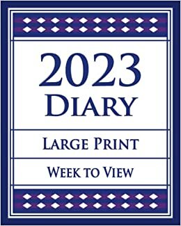 تحميل 2023 Diary Large Print Week to View Navy