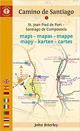 ダウンロード  Camino De Santiago Maps: St. Jean Pied De Port - Santiago De Compostela 本