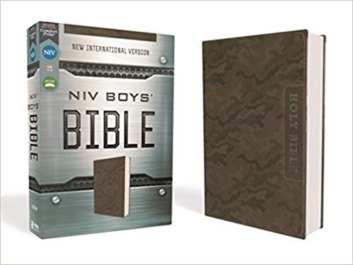 Niv, Boys' Bible, Leathersoft, Brown Camo, Comfort Print indir
