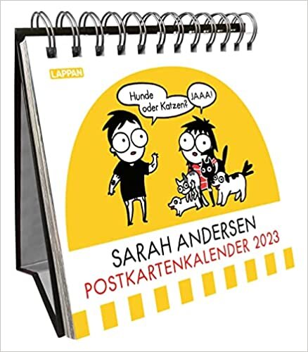 ダウンロード  Sarah Andersen Postkartenkalender 2023: Wochenkalender zum Aufstellen, Tischkalender mit Spiralbindung und 53 Postkarten zum Heraustrennen 本