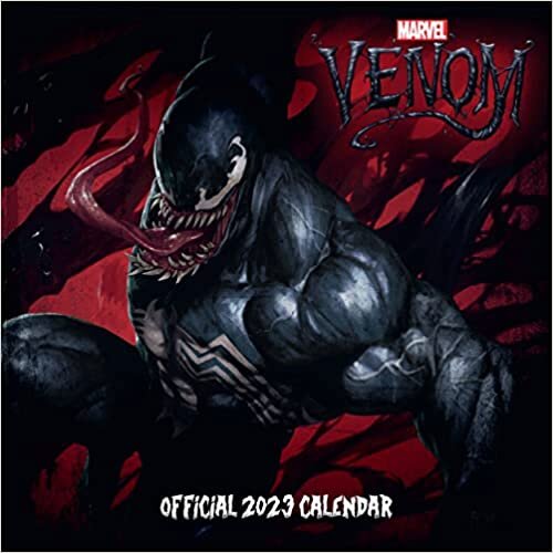 Venom 2023 Calendar, Month To View Square Wall Calendar, Official Product (Venom (Marvel) Square Calendar)