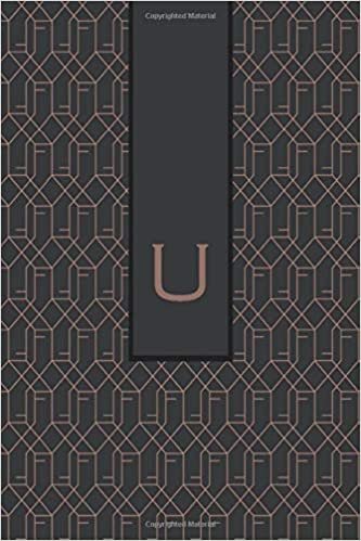 indir U: Monogram Initial &quot;U&quot; for Man, Woman / Medium Size Notebook with Lined Interior, Page Number and Date Ideal for Taking Notes, Journal, Diary, Daily ... and Appointments (Brown Monograms, Band 21)