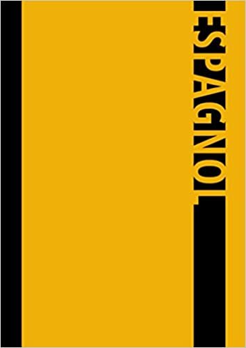 indir Cahier / Carnet de notes pour l&#39; espagnol : Jaune: Format A4 | papier ligné avec bordure de correction | couverture de livre : mate et souple | 40 pages
