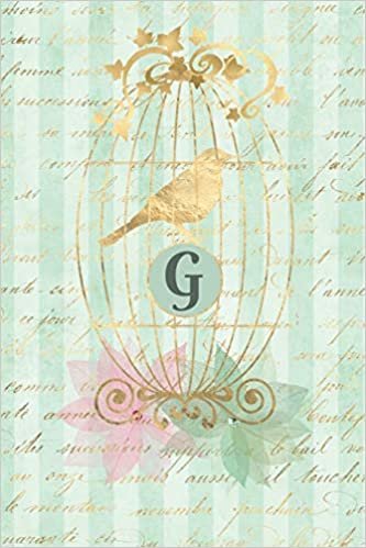 Plan On It Undated 12 Month Weekly Planner Gilded Bird In A Cage Personalized Letter G: Personalized Organizer Calendar with Weekly Planner Pages With Lined Journal Notebook Pages indir