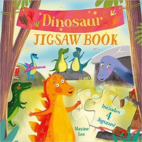 indir Dinosaur Jigsaw Book: Includes 4 Jigsaws!