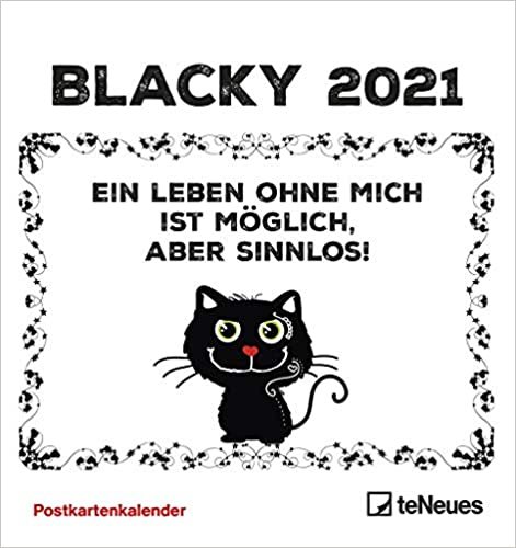 indir Blacky 2021 - Postkarten-Kalender – Kalender-mit-Postkarten - zum-raustrennen - 16x17