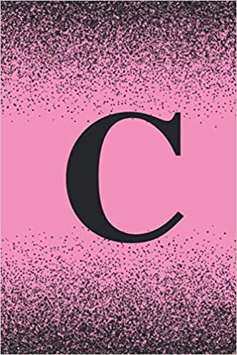 C: Letter C Monogram Pink Glitter Journal - Pretty Pink C Monogram Note Book: 100 Pages (6x9), Journal Notebook indir