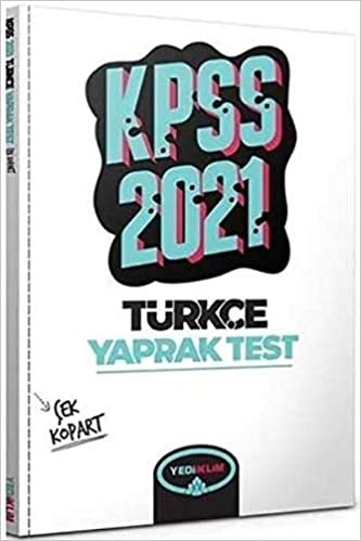 Yediiklim 2021 KPSS Genel Yetenek Türkçe Çek Kopart Yaprak Test indir