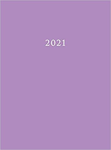indir 2021: Large Weekly and Monthly Planner with Purple Cover (Hardcover)