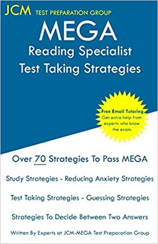 تحميل MEGA Reading Specialist - Test Taking Strategies: MEGA 079 Exam - Free Online Tutoring - New 2020 Edition - The latest strategies to pass your exam.