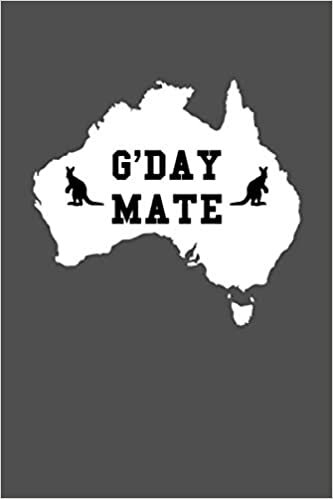 indir G&#39;Day Mate: 6 x 9&quot; inches Matte Cover Notebook/Journal with 110 pages Paperback with white lined pages.