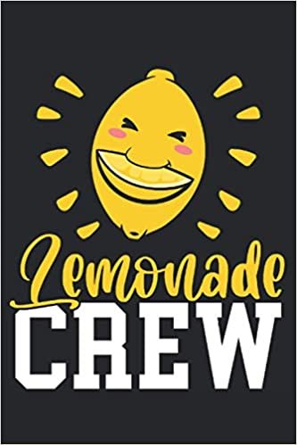 Lemonade Crew: Notebook or Journal 6 x 9" 110 Pages Wide Lined Interior Flexible Paperback Matte Finish Writing Composition Note Keeping List Keeping Scheduling Studies Research Workbook indir