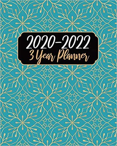 ダウンロード  2020-2022 3 Year Planner: Blue Color, 36 Months Appointment Calendar, Agenda Schedule Organizer Logbook, Business Planners and Journal With Holidays and inspirational Quotes 本