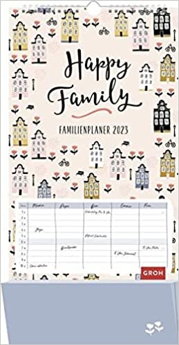 ダウンロード  Happy Family - Familienplaner 2023: Familienplaner mit 5 Spalten und Zetteltasche 本