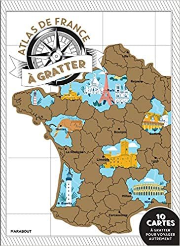 indir Mon atlas de France à gratter (Coloriages, Band 31608)