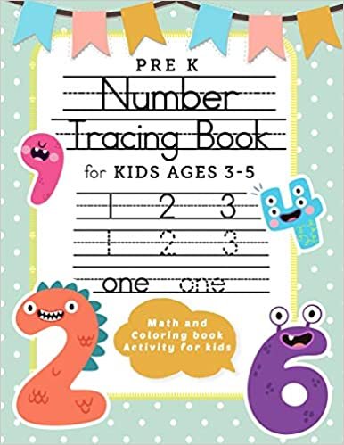 تحميل Pre K Number Tracing Book for Kids Ages 3-5 - Math and Coloring book Activity for kids: - Trace Numbers Practice Workbook for Preschoolers