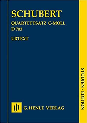 Quartettsatz c-moll D 703 Studien-Edition indir