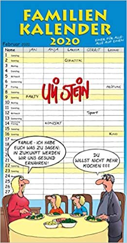 ダウンロード  Stein, U: Uli Stein Familienkalender 2020 本
