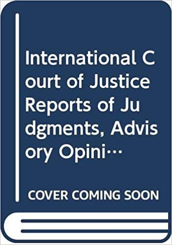 indir International Court of Justice Reports of Judgments, Advisory Opinions and Orders: (Costa Rica v. Nicaragua) Order of 1 April 2014 (International ... ... advisory opinions and orders, 2010)