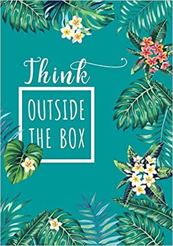 Think Outside The Box: B5 Large Print Password Notebook with A-Z Tabs | Medium Book Size | Tropical Leaf Design Teal indir