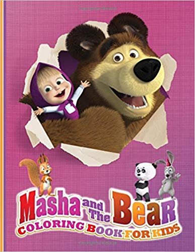 تحميل Masha and The Bear coloring book for kids: Masha, The Bear and their friends here in amazing illustrations