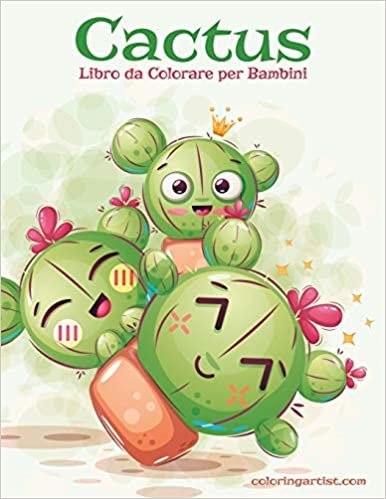Cactus Libro da Colorare per Bambini