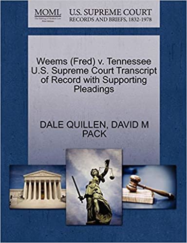 Weems (Fred) v. Tennessee U.S. Supreme Court Transcript of Record with Supporting Pleadings indir