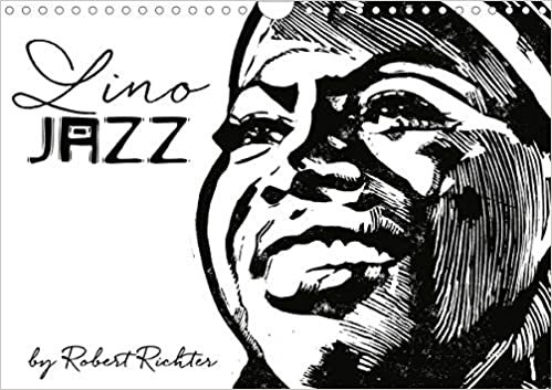 Lino Jazz (Wall Calendar 2021 DIN A4 Landscape): Lino cuts of legendary Jazz musicians (Month Calendar, 14 pages )