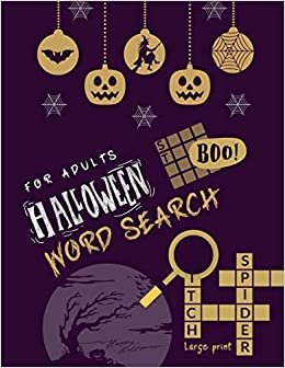 indir Halloween Word Search for Adults: A Large Print Halloween Word Search Book with 60 Puzzles In 3 Difficulty Levels ( Easy-Medium-Hard ) with Solutions