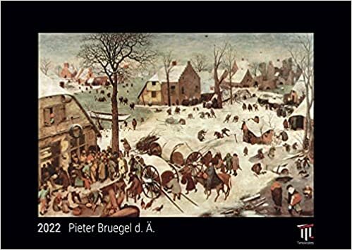 ダウンロード  Pieter Bruegel d. Ae. 2022 - Black Edition - Timokrates Kalender, Wandkalender, Bildkalender - DIN A3 (42 x 30 cm) 本