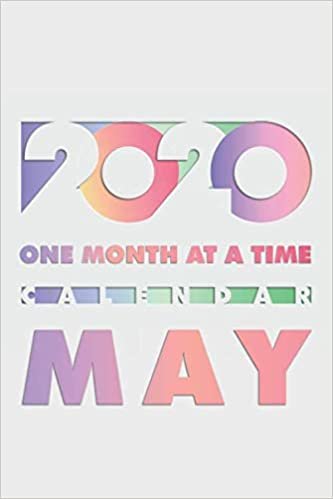 indir 2020 One month at a time calendar May: A blank journal with a calendar for one month. Perfect to carry around, wrack and tear, without having a heavy agenda in your bag.