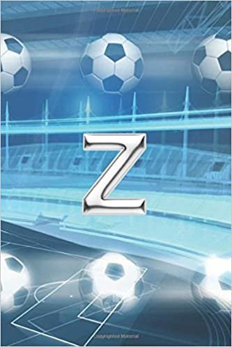 Z: Monogram Soccer Initial Z Personalized Blank Lined Composition Book Journal - Sports Theme Gift (Monogrammed Soccer Notebook - 6 x 9, 150 Pages, Band 26) indir