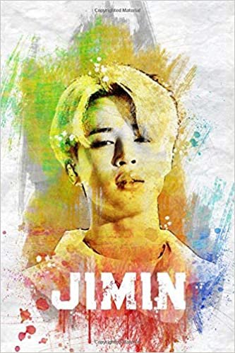 indir Jimin: BTS Member Color Splatter Art 100 Page 6 x 9&quot; Blank Lined Notebook Kpop Army Merch Journal Book
