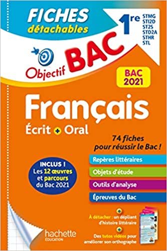 indir Objectif Bac Fiches Français 1res STMG/STI2D/ST2S/STL/STD2A/STHR