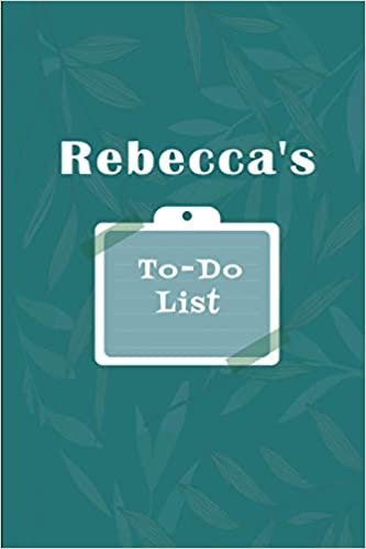 Rebecca's To˗Do list: Checklist Notebook | Daily Planner Undated Time Management Notebook indir