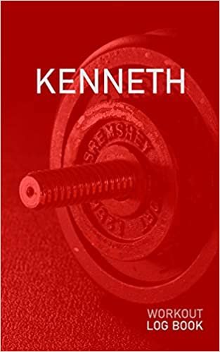 Kenneth: Blank Daily Health Fitness Workout Log Book | Track Exercise Type, Sets, Reps, Weight, Cardio, Calories, Distance & Time | Record Stretches ... First Name Initial K Red Dumbbell Cover indir