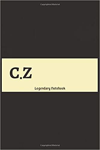 C.Z : Brouwn Monogram Personalized Notebook With Two Initials.: Matte Soft Cover Professional Style, And Geometric Design for Men & Women with 120 Blank Wide Lined Pages indir