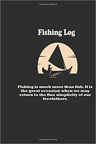 indir There&#39;s a fine line between fishing and just standing on the shore like an idiot.: Fishing Log : Blank Lined Journal Notebook, 100 Pages, Soft Matte Cover, 6 x 9 In