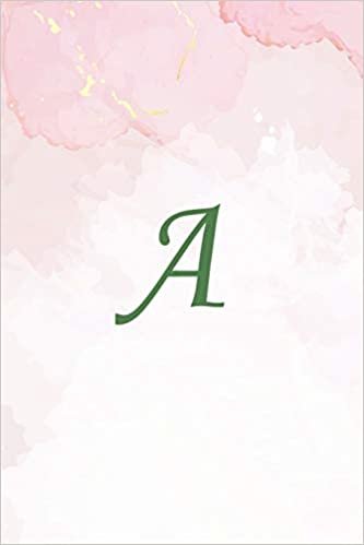 indir A: Initial Monogram Notebook, Monogram Journal, Initial Notepad, 100 Pages