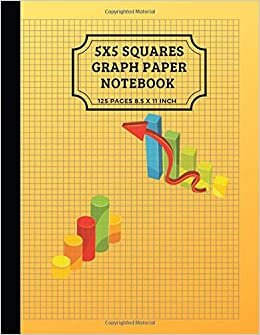 indir 5x5 Squares Graph Paper Notebook: 5 Square Per Inch, Multi Squares Composition Math Science Journal College Ruled Grid Minimalist Art For Drawing ... Page Diary Creative Design Gray Line (Vol.2)