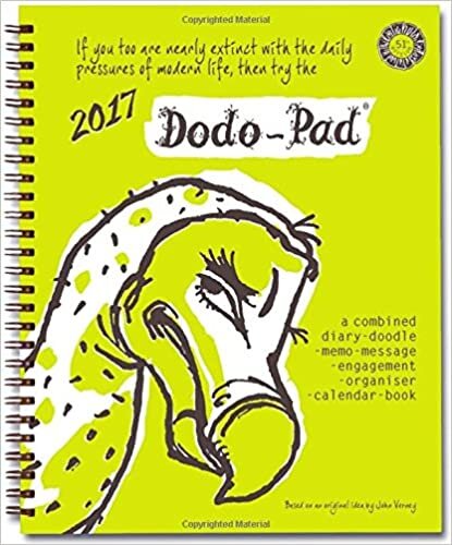 Dodo Pad Desk Diary 2017 - Calendar Year Week to View Diary: The Original Family Diary-Doodle-Memo-Message-Engagement-Organiser-Calendar-Book with Room for Up to 5 People's Appointments/Activities