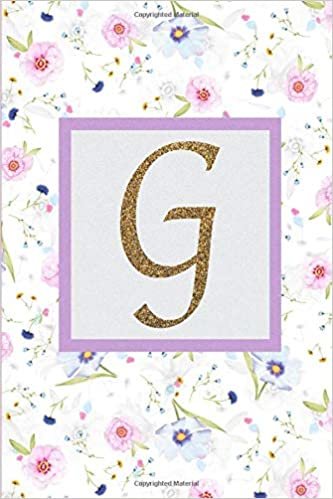G. Monogram Initial G Cover. Blank Lined Journal Notebook Planner Diary.
