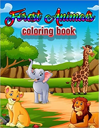 تحميل Forest Animals coloring book: An Adult Coloring Book with Adorable Woodland Creatures, Delightful Fantasy Elements, and Peaceful Nature Scenes
