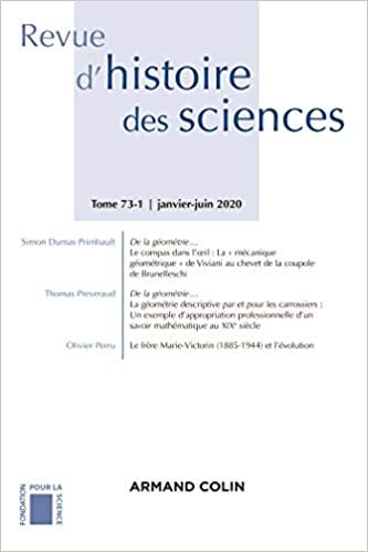 indir Revue d&#39;histoire des sciences 1/2020 Varia: Varia