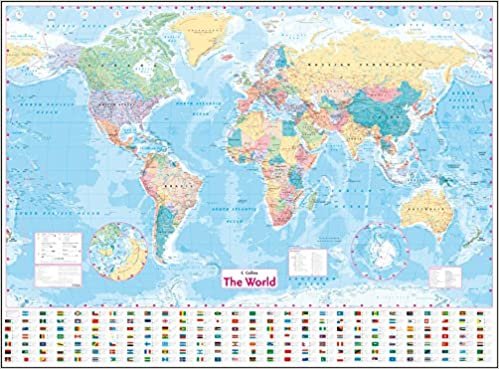 Collins Maps Collins World Wall Laminated Map تكوين تحميل مجانا Collins Maps تكوين