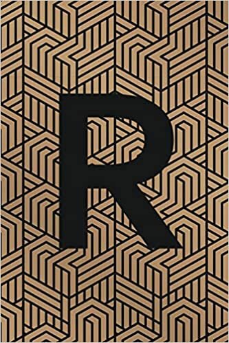 indir R: Monogram Initial &quot;R&quot; for Man, Woman / Medium Size Notebook with Lined Interior, Page Number and Daily Entry Ideal for Taking Notes, Journal, Diary, ... and Appointments (Modern Monograms, Band 18)