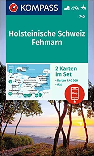 ダウンロード  KOMPASS Wanderkarten-Set 740 Holsteinische Schweiz, Fehmarn (2 Karten) 1:40.000: inklusive Karte zur offline Verwendung in der KOMPASS-App. Fahrradfahren. Reiten 本