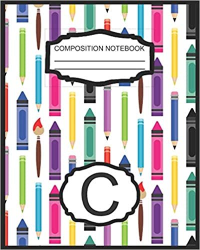Composition Notebook C: Monogrammed Initial Elementary School Wide Ruled Interior Notebook indir
